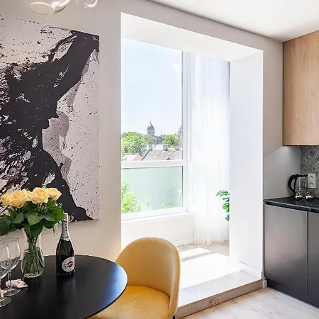 公寓 Royal Vip Jacuzzi 利沃夫